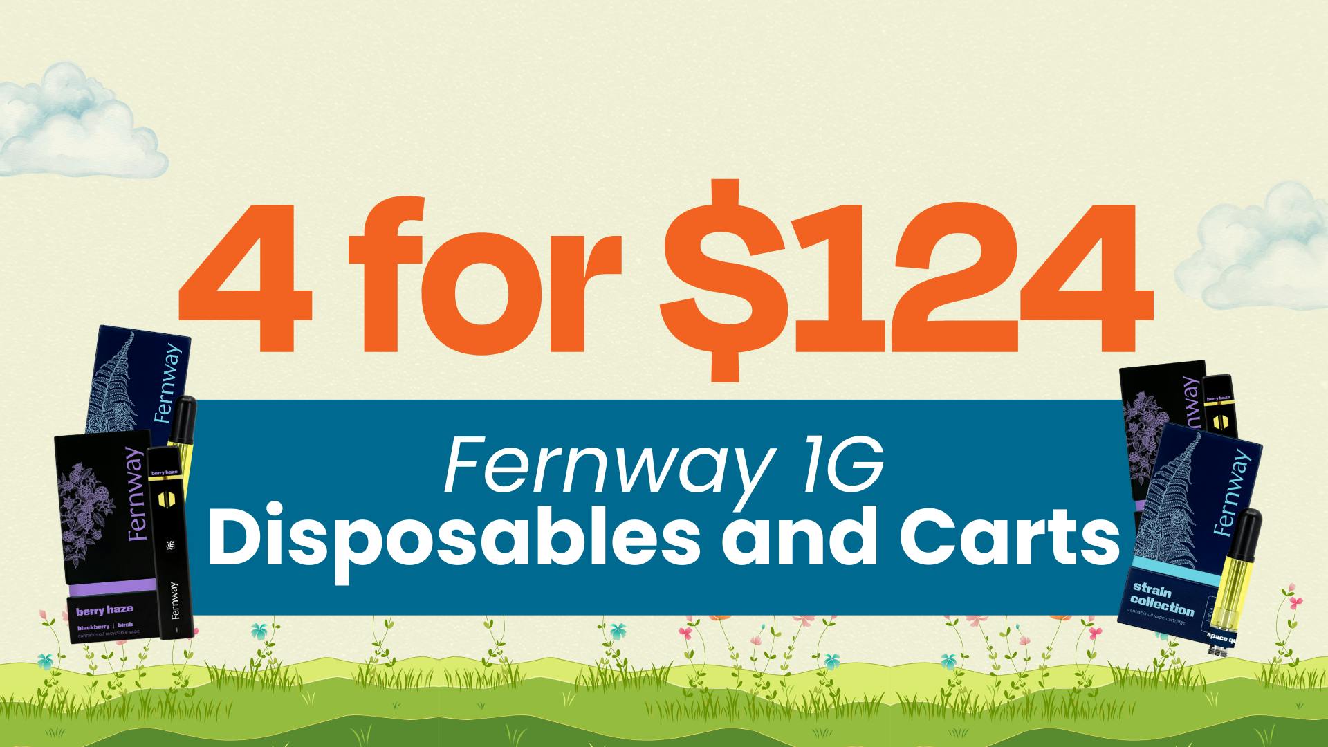 4 Fernway 1G Vapes for $124 - Carts and Disposables